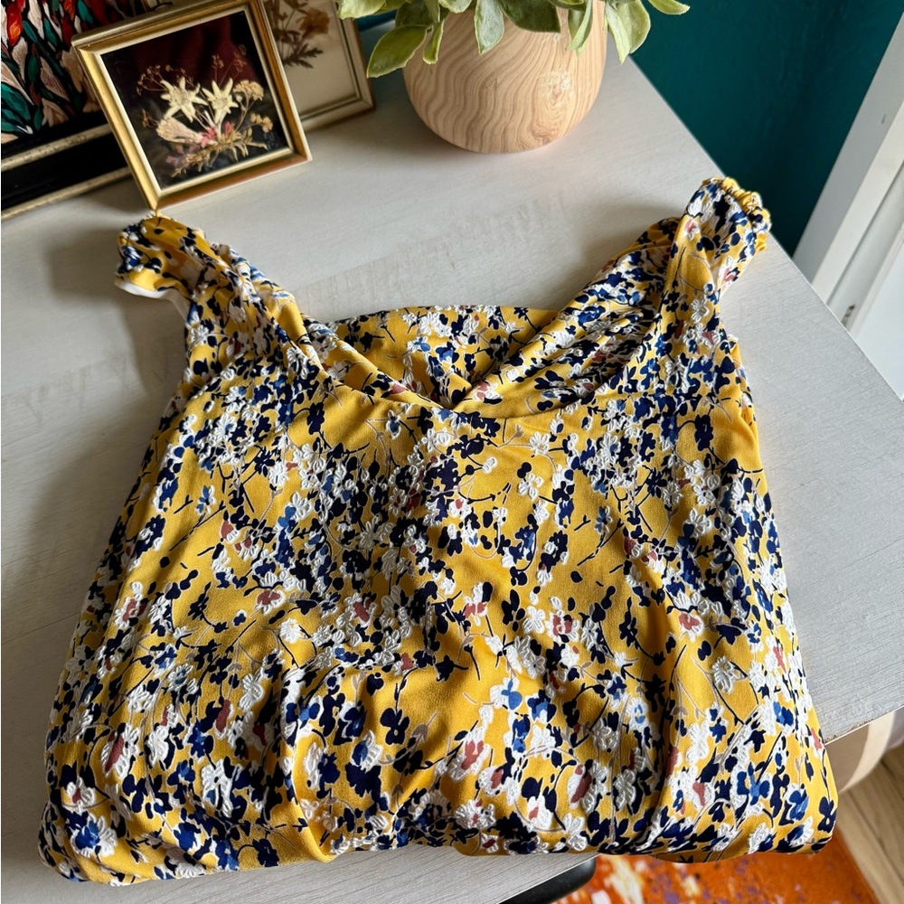 Yellow Floral Women's Dress